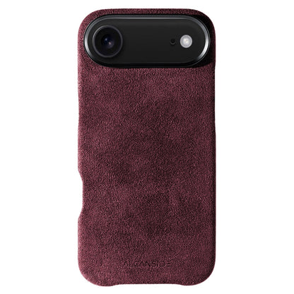 iphone alcantara case - Wine Red