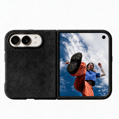 iPhone Duo - Alcantara Case - Deep Black