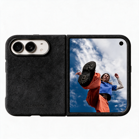 iPhone Duo - Alcantara Case - Deep Black