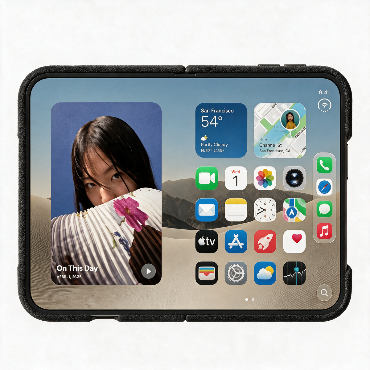 iPhone Duo - Alcantara Case - Deep Black