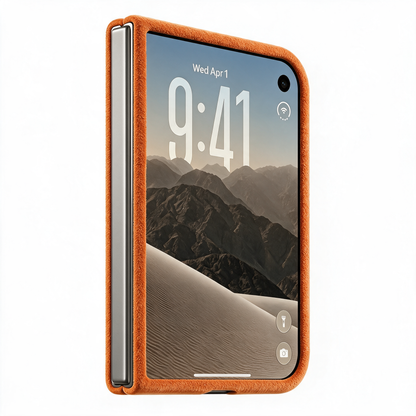 iPhone Duo - Alcantara Case - Orange