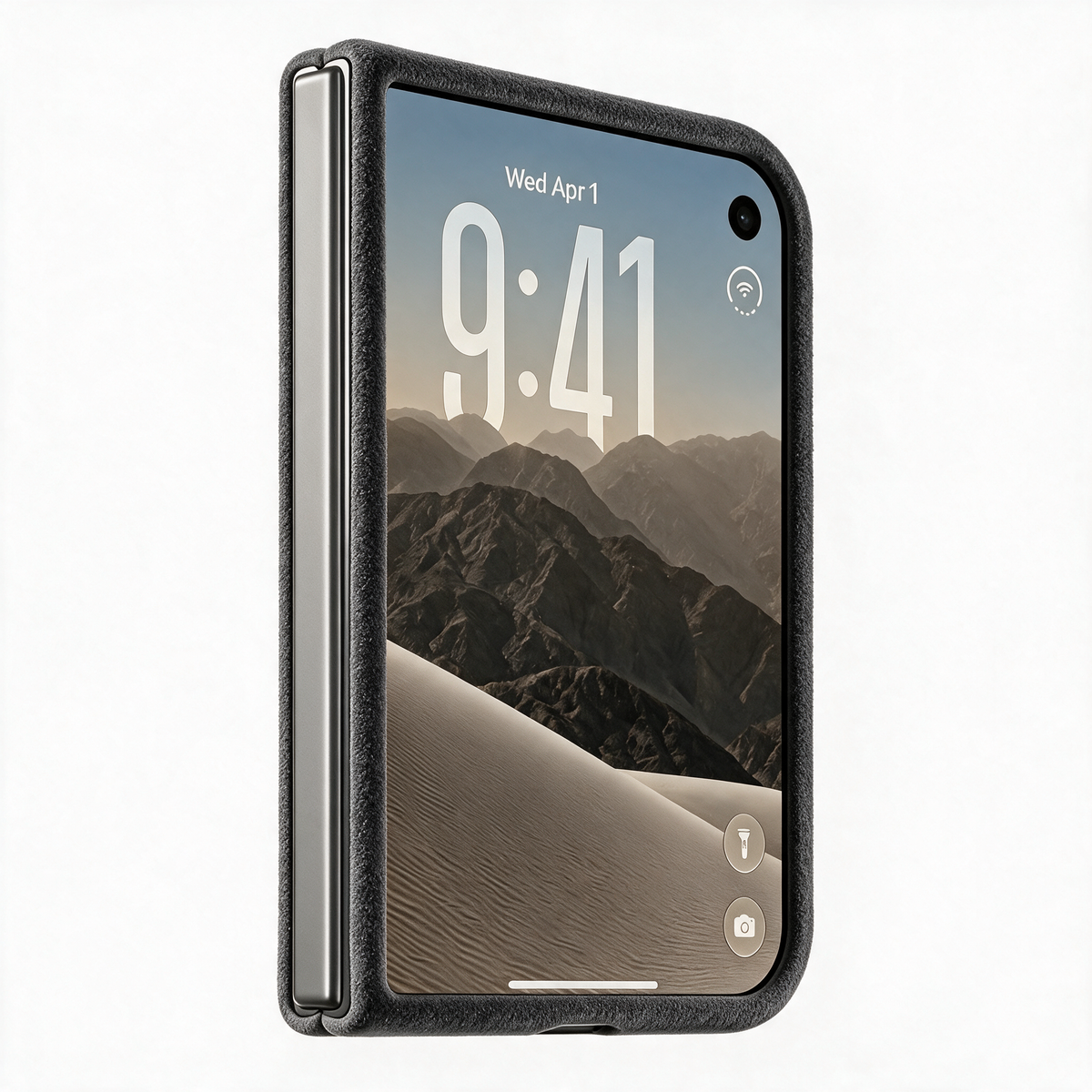 iPhone Duo - Alcantara Case - Space Grey