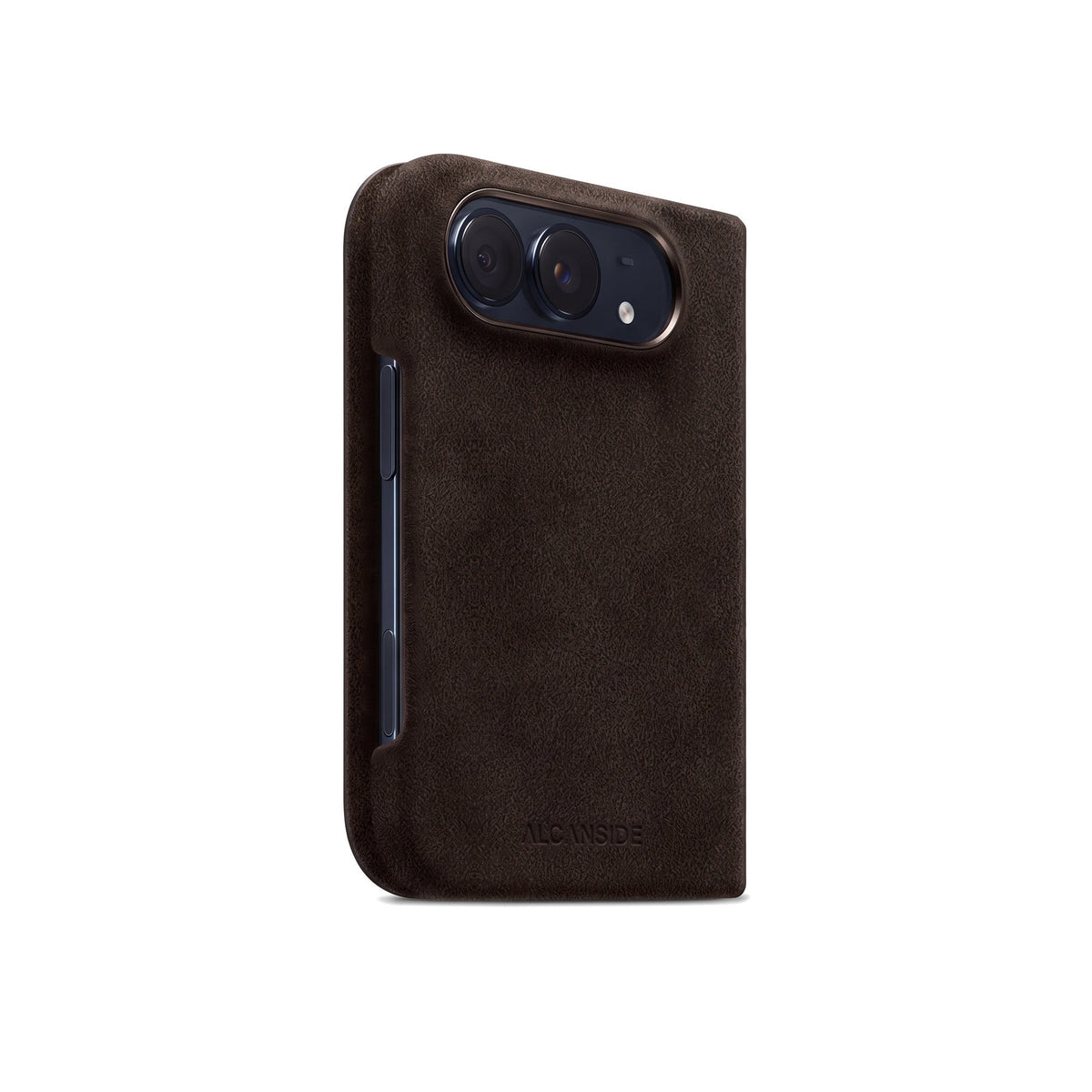 iPhone Duo - Alcantara Folio - Chocolate Brown