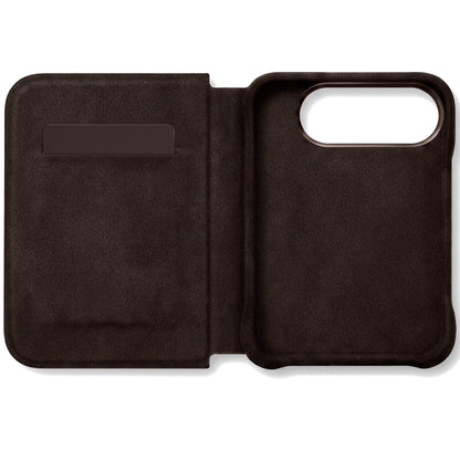 iPhone Duo - Alcantara Folio - Chocolate Brown