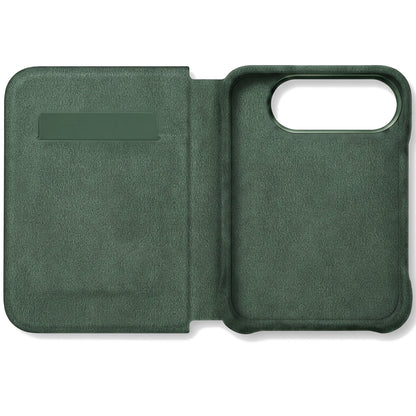 iPhone Duo - Alcantara Folio - Midnight Green