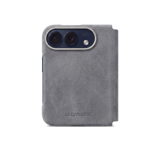 iPhone Duo - Alcantara Folio - Nardo Gray