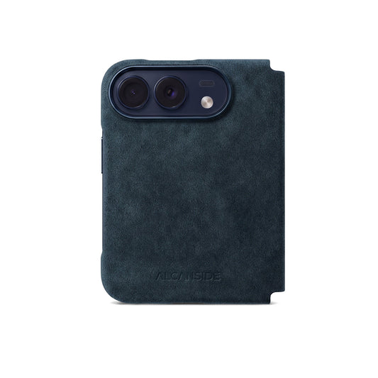 iPhone Duo - Alcantara Folio - Navy Blue