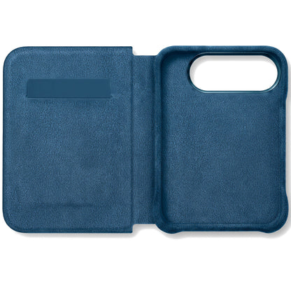 iPhone Duo - Alcantara Folio - Ocean Blue