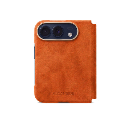iPhone Duo - Alcantara Folio - Orange