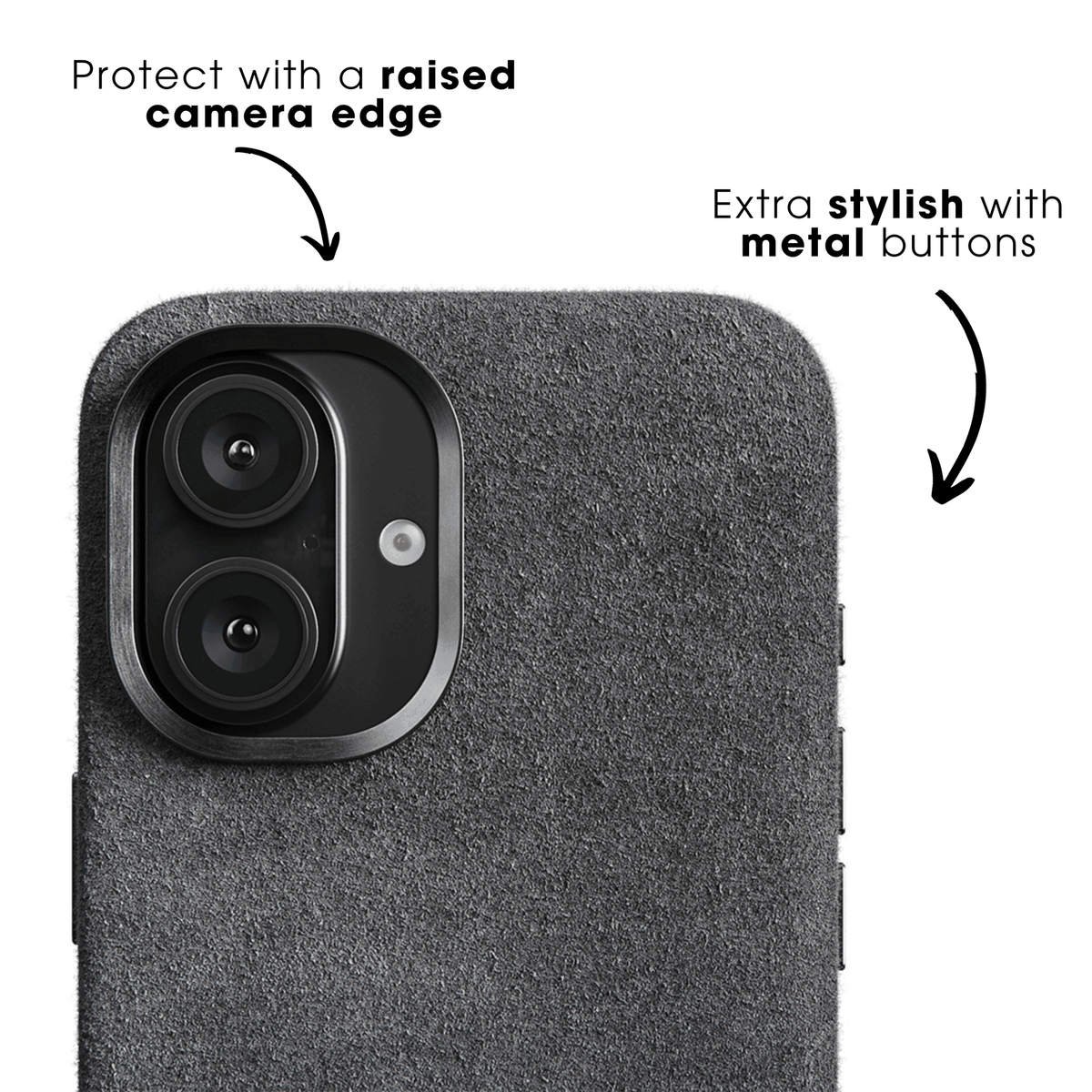 iPhone 17e - Alcantara Case - Nardo Gray