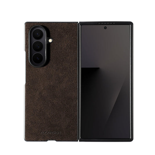 Samsung Galaxy Z Fold 7 - Alcantara Case - Chocolate Brown