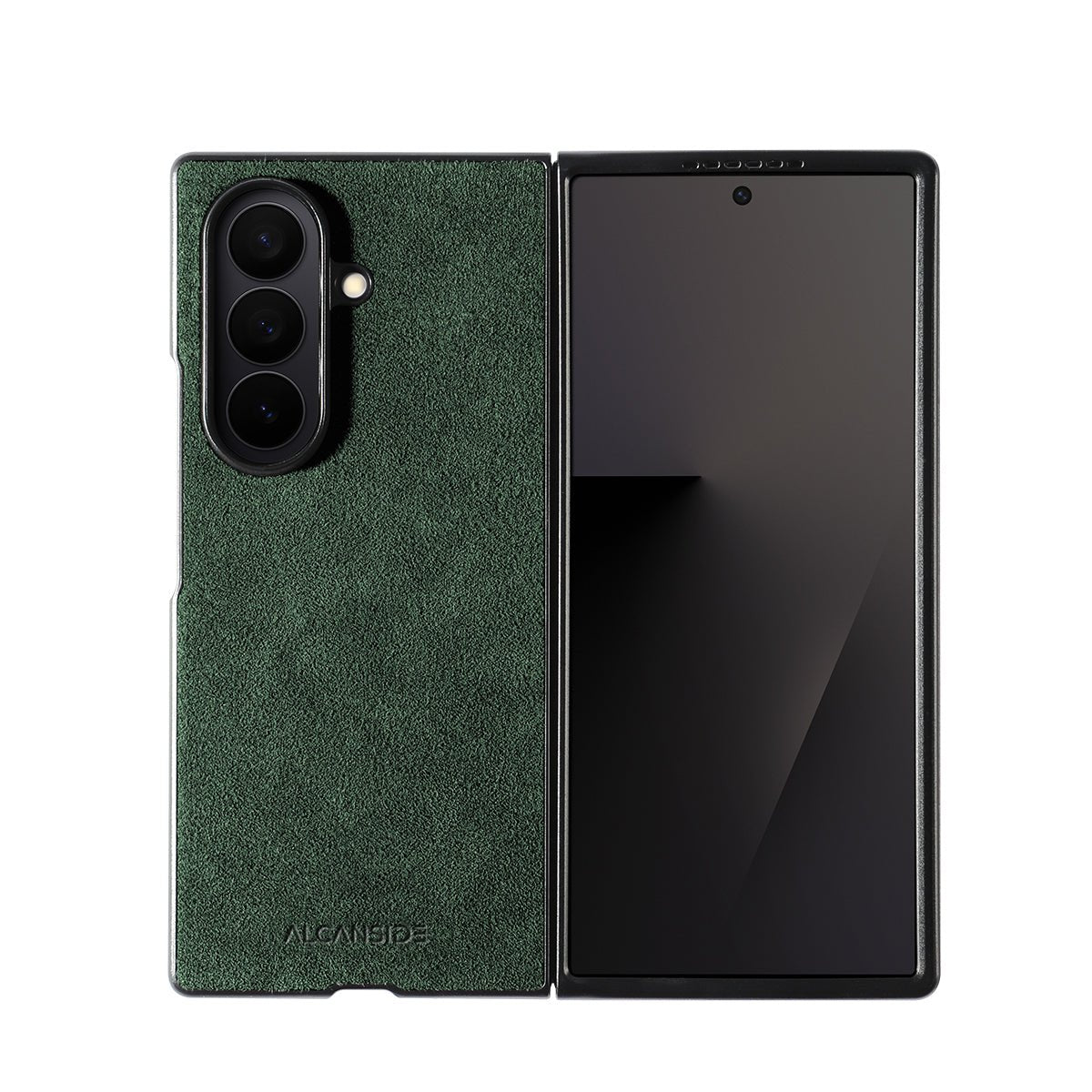 Samsung Galaxy Z Fold 7 - Alcantara Case - Midnight Green