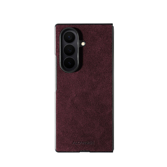 Samsung Galaxy Z Fold 7 - Alcantara Case - Wine Red